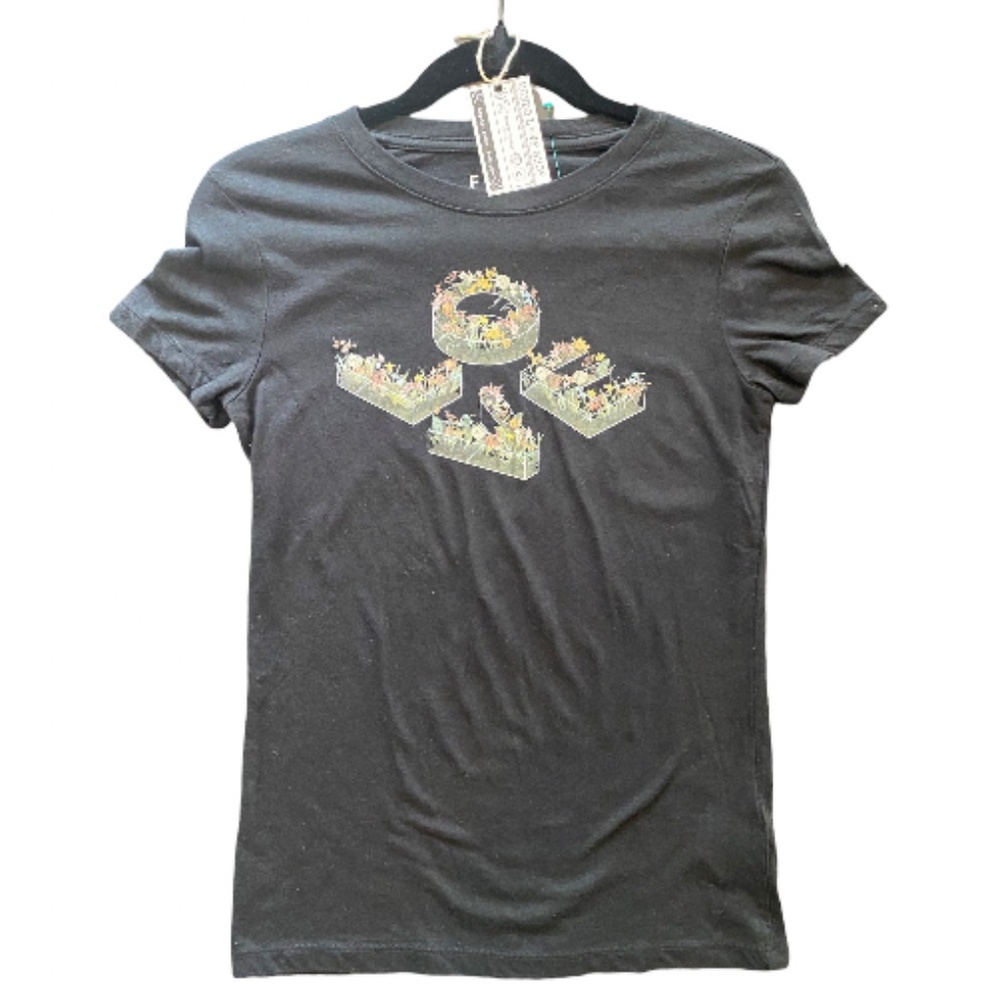 Free People Love T-shirt  Black Size M